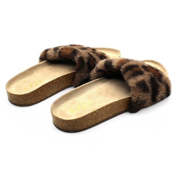 Women S Bravoes Fuzzy Slide Sandals - Picture 5 of 8